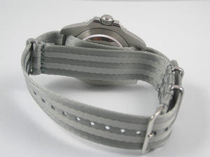 Ultimate Dense Weave NATO® Double Grey Bond strap for Omega Seamaster Speedmaster Planet Ocean 20mm