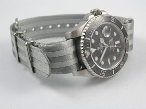 Ultimate Dense Twill Weave NATO® Double Grey Bond strap for Rolex Submariner Yacht-Master GMT Daytona 20mm