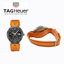 Load image into Gallery viewer, Orange and black lines Nato® watch strap for Tag Heuer Watch
