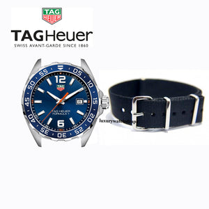 black Superb Nato® watch strap for Tag Heuer Watch