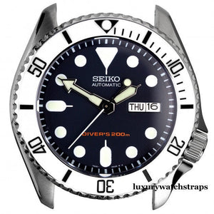 white with black ceramic bezel for seiko