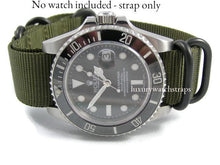 Load image into Gallery viewer, green G10 Zulu NATO watch strap
