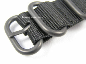 black g10 zulu nylon nato watch strap