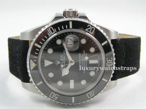 Superb suede leather strap for Rolex Submariner GMT Yacht-Master Sea Dweller Deep Sea watches 20mm
