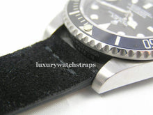 Load image into Gallery viewer, Superb suede leather strap for Rolex Submariner GMT Yacht-Master Sea Dweller Deep Sea watches 20mm
