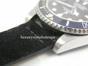 Superb suede leather strap for Rolex Submariner GMT Yacht-Master Sea Dweller Deep Sea watches 20mm