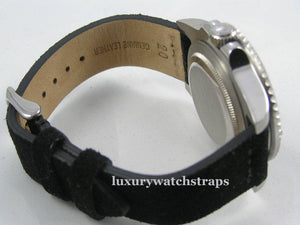 Superb suede leather strap for Rolex Submariner GMT Yacht-Master Sea Dweller Deep Sea watches 20mm