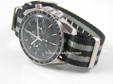 Load image into Gallery viewer, Ultimate James Bond Spectre Dense Twill Weave NATO® strap for Omega Speedmaster Moon Watch 20mm (NO watch. STRAP only)
