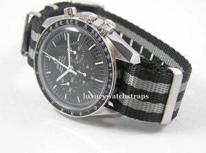 Ultimate James Bond Spectre Dense Twill Weave NATO® strap for Omega Speedmaster Moon Watch 20mm (NO watch. STRAP only)