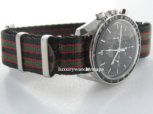 Ultimate James Bond Spectre Dense Twill Weave NATO® strap for Omega Speedmaster Moon Watch 20mm (NO watch. STRAP only)