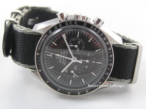 Ultimate James Bond Spectre Dense Twill Weave NATO® strap for Omega Speedmaster Moon Watch 20mm (NO watch. STRAP only)