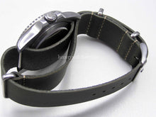 Load image into Gallery viewer, Green handmade leather Nato® watch strap for Omega watch
