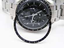 Load image into Gallery viewer, Aluminium bezel for Omega Speedmaster Watch. High quality replacement watch part. NO watch!
