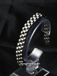 Stainless Steel Bracelet Strap for Rolex Ladies President Datejust Watch 13mm. High quality replacement bracelet.