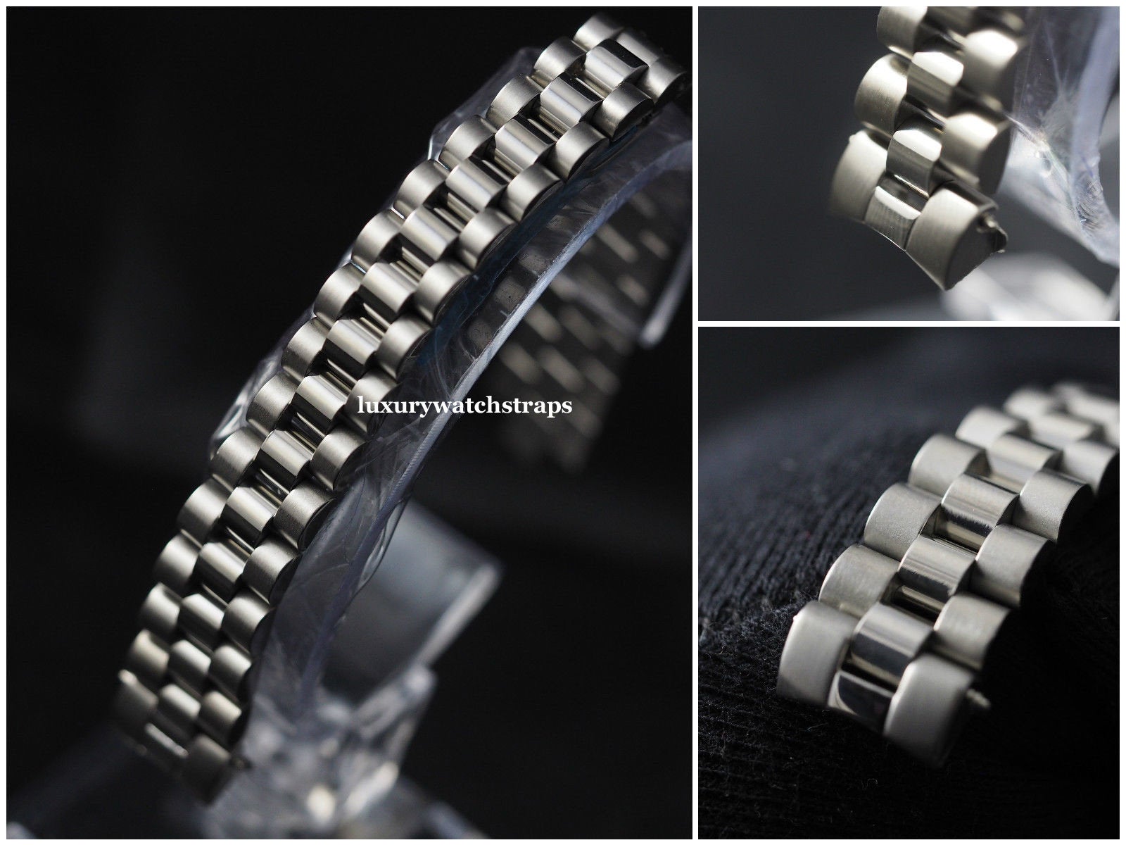 Stainless Steel Bracelet Strap for Rolex Ladies Watch 13mm -  LuxuryWatchStraps – luxurywatchstraps.co.uk