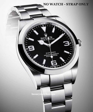 Solid stainless steel Oyster bracelet for Rolex Explorer Watch