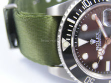Load image into Gallery viewer, Military Green Premium Seatbelt NATO®  for Rolex Submariner
