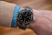 Load image into Gallery viewer, Superior steel Milanese James Bond No Time to Die mesh bracelet strap for Omega Seamaster Planet Ocean 20mm 22mm
