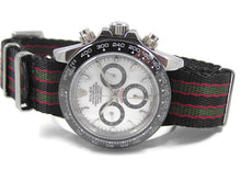 Load image into Gallery viewer, Vintage Bond Premium Seatbelt Herringbone NATO® strap 
