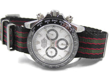 Load image into Gallery viewer, Ultimate Dense Twill Weave NATO® strap for Rolex Daytona Watch 20mm  James Bond Spectre Vintage Connery (NO Watch - Strap ONLY)
