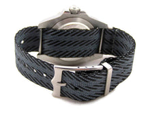 Load image into Gallery viewer, grey black fabric watch strap
