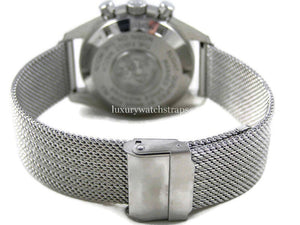 Superior steel refined mesh bracelet strap for Omega Speedmaster Watch 20mm (NO WATCH)