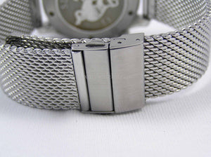 Steel Milanese watch strap for Omega Geneve 18mm