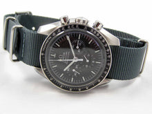 Load image into Gallery viewer, Gun metal ballistic nylon Nato® watch strap for Omega Speedmaster 

