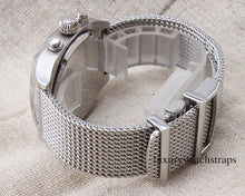 Load image into Gallery viewer, Superior steel Milanese Milanaise mesh bracelet strap for Omega Seamaster Planet Ocean
