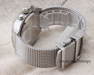 Superior steel Milanese Milanaise mesh bracelet strap for Omega Seamaster Planet Ocean