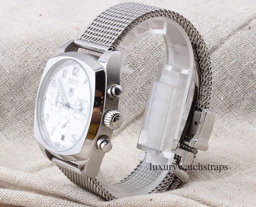 Superior steel Milanese Milanaise mesh bracelet strap for Tag Heuer Watches 20mm 22mm