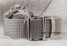 Load image into Gallery viewer, Superior steel Milanese Milanaise mesh bracelet strap for Omega Seamaster Planet Ocean
