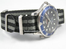 Load image into Gallery viewer, premium seatbelt nylon nato watch strap on omega seamaster
