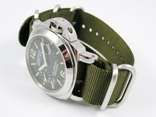 Load image into Gallery viewer, green Superb ballistic nylon Zulu G10 Nato® watch strap for Panerai RXW PAM 22mm 24mm Watch
