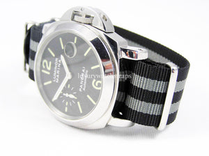 james bond spectre grey and black nylon nato watch strap for panerai