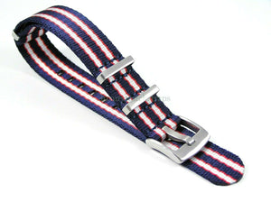 Premium Dense Twill NATO®  strap for Tag Heuer Formula One Aqua-Racer Monaco Carrera 20mm 22mm