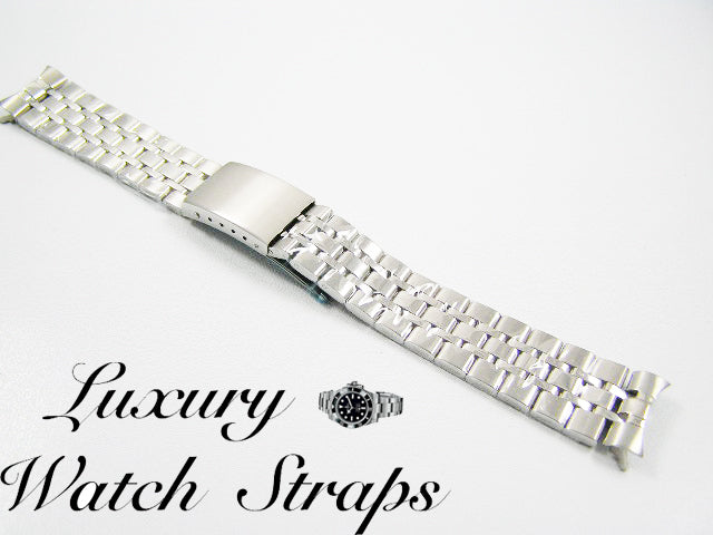 Solid stainless steel Jubilee bracelet for Rolex 19mm watch models