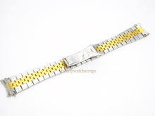Load image into Gallery viewer, Solid Stainless Steel Jubilee watch Strap for Rolex Submariner - Gold and Silver
