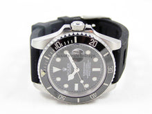 Load image into Gallery viewer, Ultimate high grade silicone black rubber watch strap for Rolex Submariner Watch 20mm
