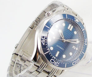 Seamaster Watch Sterile Dial Japanese NH 35 movement stainless steel bracelet