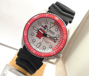 Seiko Ceramic Snoopy Red Baron Automatic Divers Day Date Watch SKX007 7S26-0020  Media 1 of 7