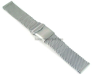 Ultimate Stainless Steel Mesh Watch Band 22mm - fits all 22mm watches. Staib alternative.