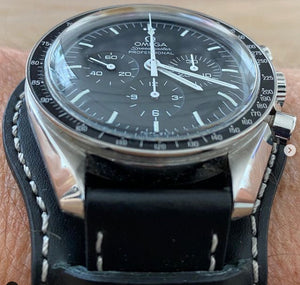 Speedmaster Bund Handmade leather bund strap for Omega Speedmaster - LuxuryWatchStraps ...