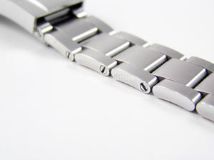 Oyster Strap for Citizen Ecodrive Watches. Solid Stainless Steel Links. Fold Over Clasp. 20mm