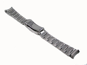 Oyster Strap for Citizen Ecodrive Watches. Solid Stainless Steel Links. Fold Over Clasp. 20mm
