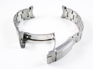 Oyster Strap for Citizen Ecodrive Watches. Solid Stainless Steel Links. Fold Over Clasp. 20mm