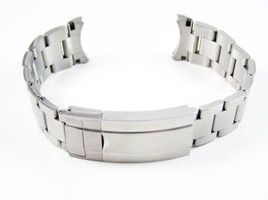 Oyster Strap for Seiko 5 Sports Divers Watches Solid Stainless Steel Links. Fold Over Clasp. 20mm