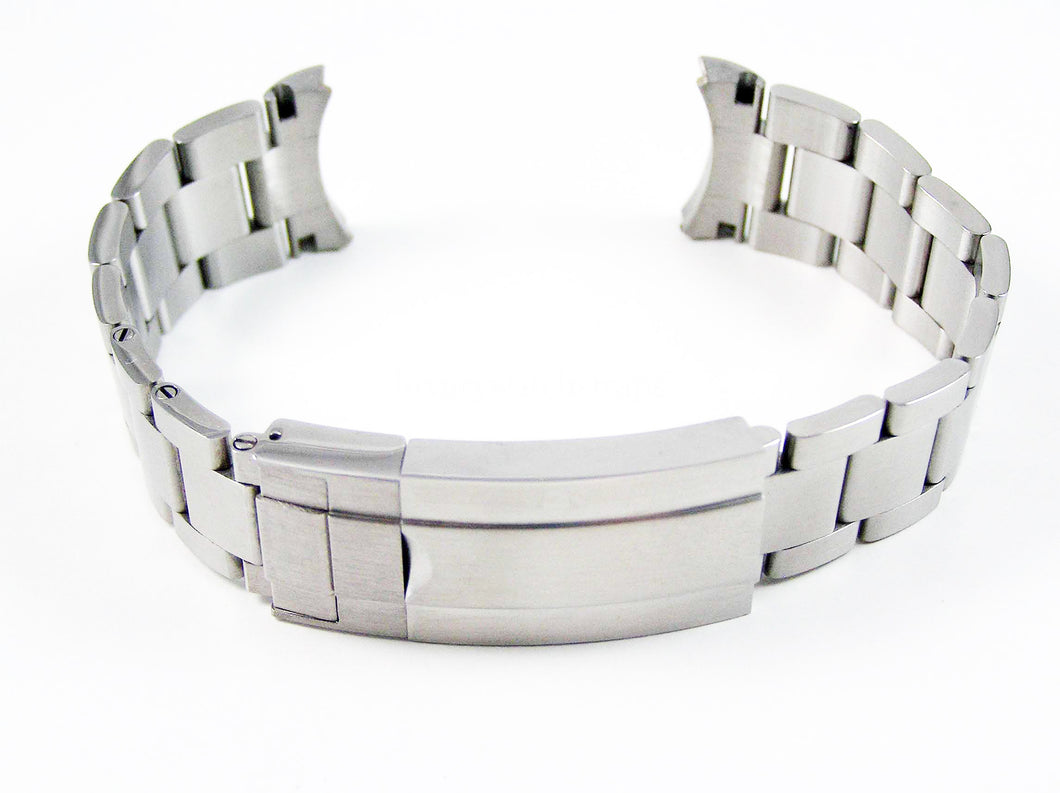 Oyster Strap for Seiko 5 Sports Divers Watches Solid Stainless Steel Links. Fold Over Clasp. 20mm