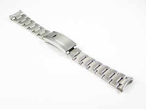 Oyster Strap for Seiko 5 Sports Divers Watches Solid Stainless Steel Links. Fold Over Clasp. 20mm