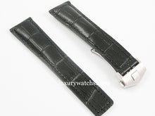 Load image into Gallery viewer, tag heuer leather watch strap 22mm black
